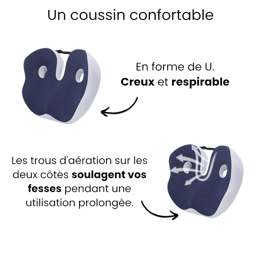 Coussin orthopédique fessier : lequel choisir en cas de douleur au coccyx ou sciatique ?