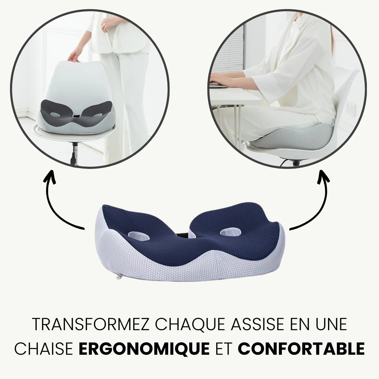 Coussin Orthopédique Fessier - Soulagement immédiat du mal de dos