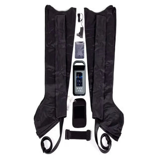 Bottes de pressothérapie 8 chambres avec contrôleur, câbles et accessoires