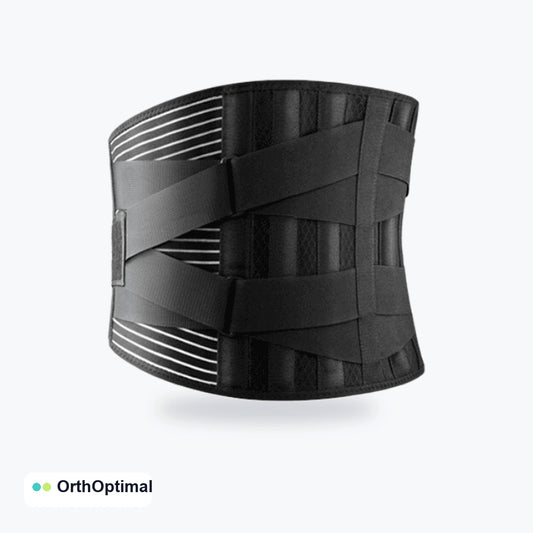 Ceinture de soutien lombaire ajustable noire Orthoptimal