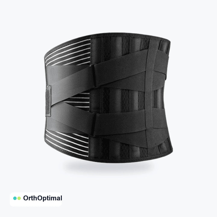 Ceinture de soutien lombaire ajustable noire Orthoptimal