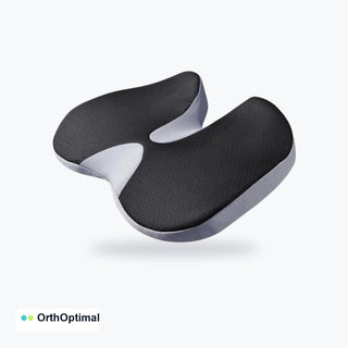 Coussin ergonomique noir et gris pour voiture Orthoptimal