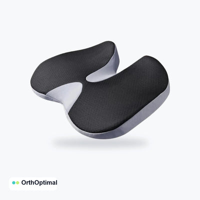 Coussin ergonomique noir et gris pour voiture Orthoptimal