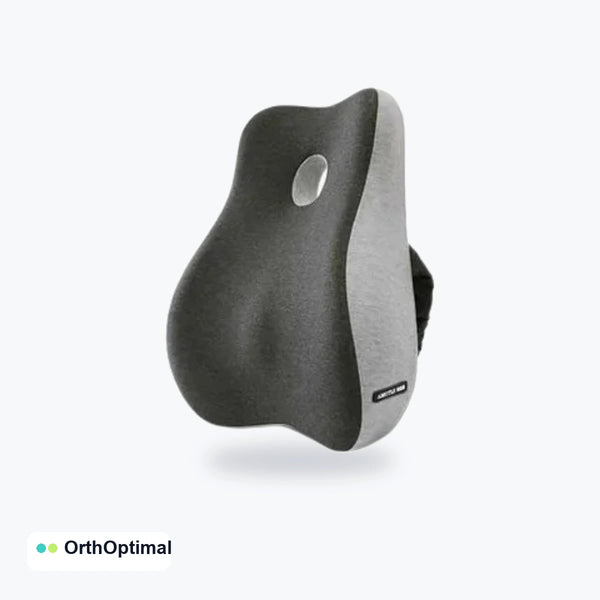 Coussin lombaire ergonomique gris pour dossier Orthoptimal