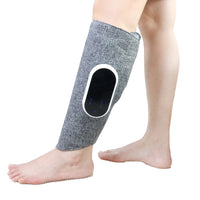 Jambière de massage par compression utilisée en position assise