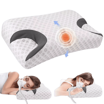 Oreiller Ergonomique Compatible Masque CPAP – Confort & Soutien Optimal